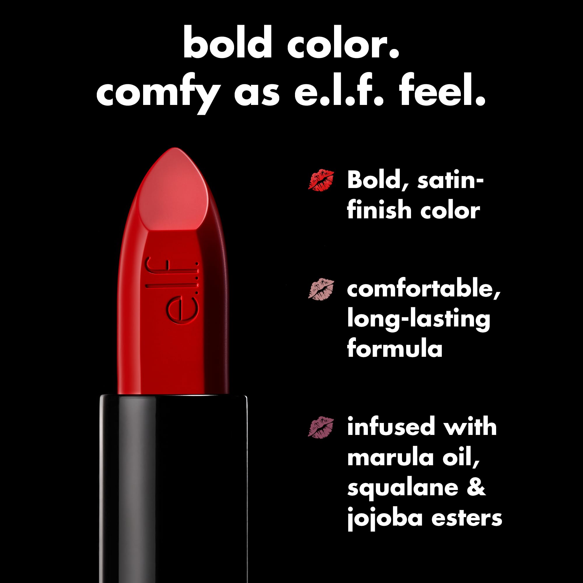 e.l.f. O Face Satin Lipstick - Long-Lasting Color -6