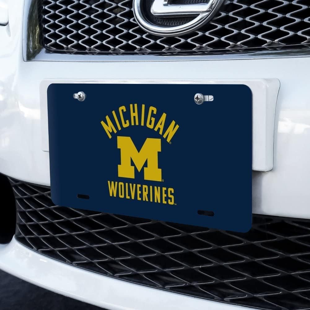GRAPHICS & MORE University of Michigan Wolverines Logo Novelty Metal Vanity Tag License Plate - Image 2