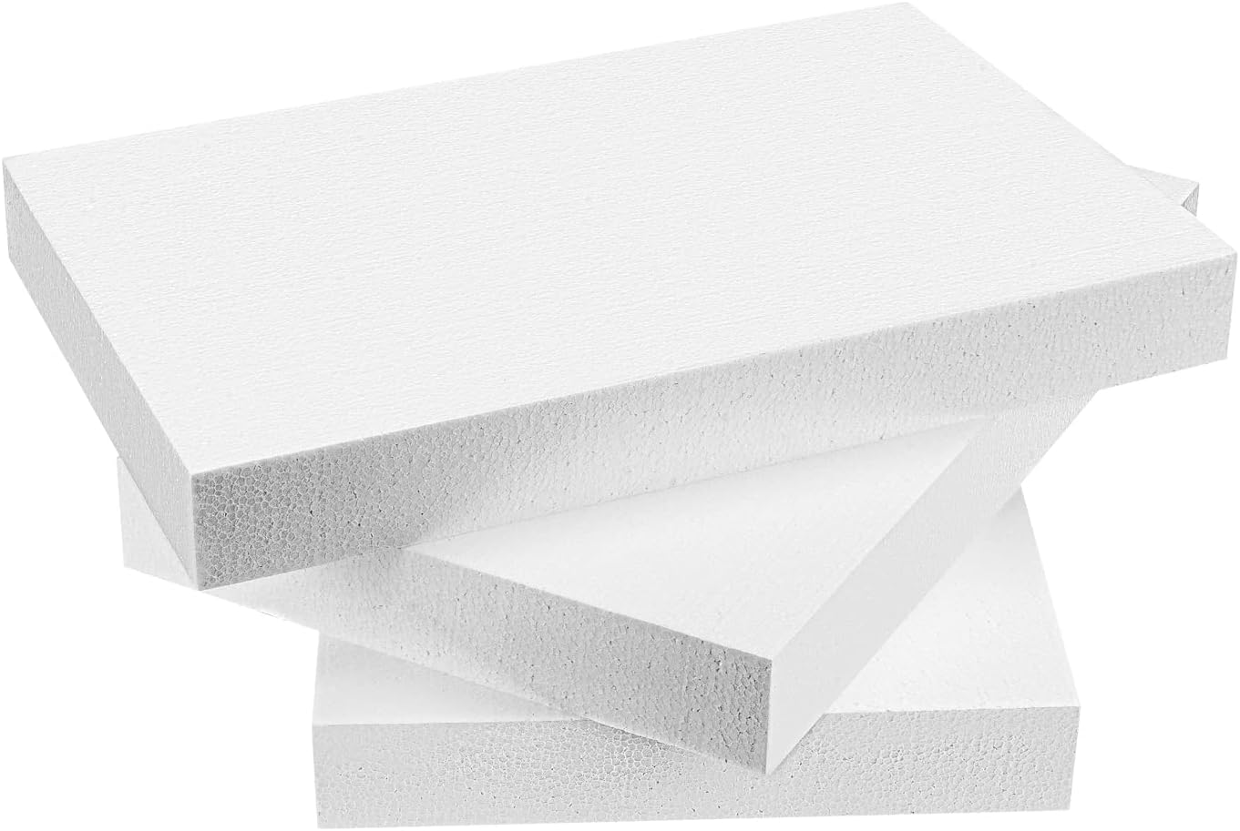 Craft Foam Blocks, 2 in Thick 17x11" EPS Polystyrene Rectangle Foam Blocks Packs of 3 Pcs for Art Sculpting, Sculpture, Modeling, School and Home DIY.