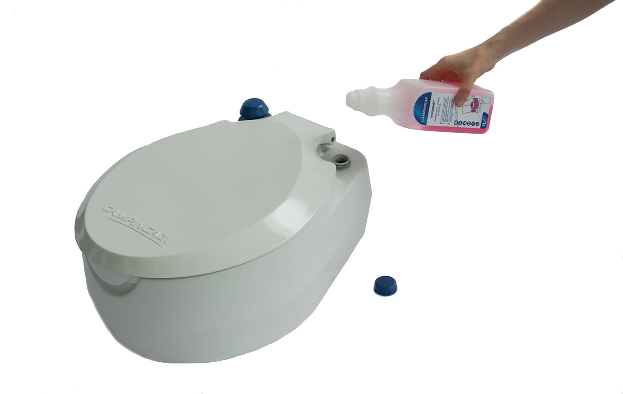 Campingaz campingtoiletcombi, chemisch toilet met antimicrobiële wc-bril en kom voor meer hygiëne, tuintrailet met 20 liter afvalwatertank