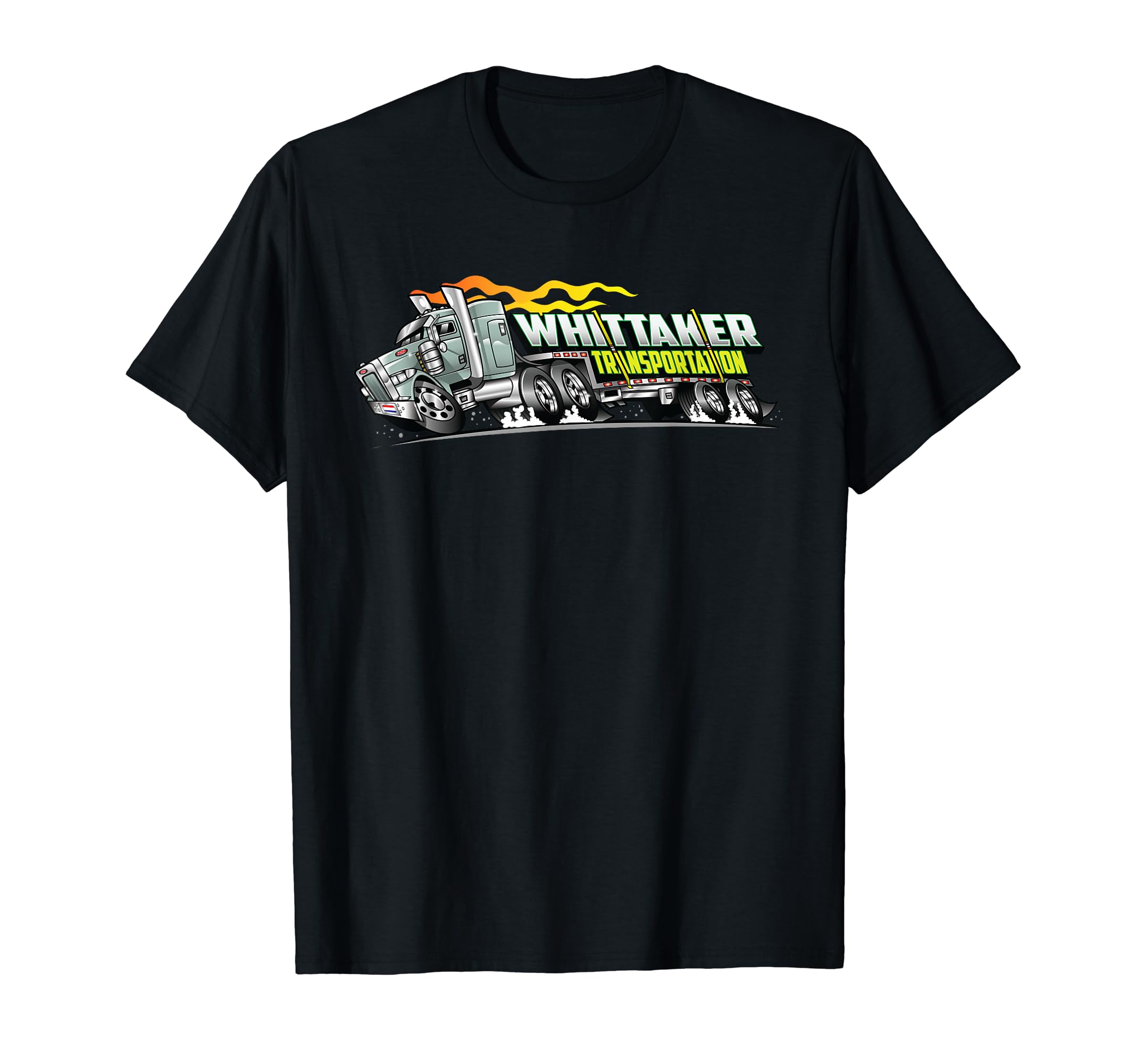 Toon Factory TeesWhittaker Transport Cartoon Over The Road Semi Truck T-Shirt
