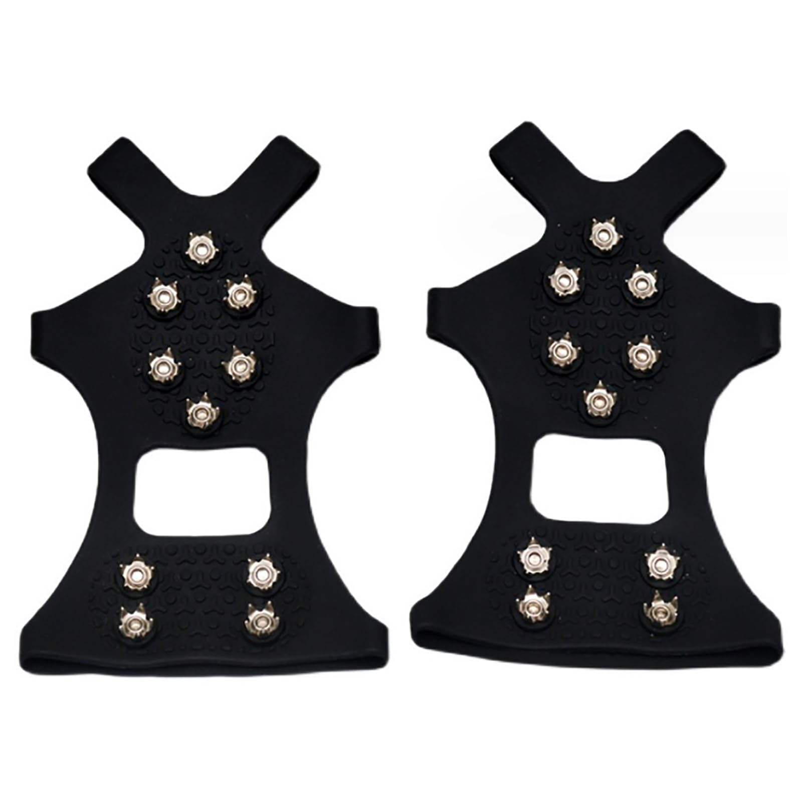 Anti Slip Traction Cleats for Ice & Snow Stainless Steels Ice Spikes Ice Cleats Crampons 10 Spikes Shoe Ice Snow Grips