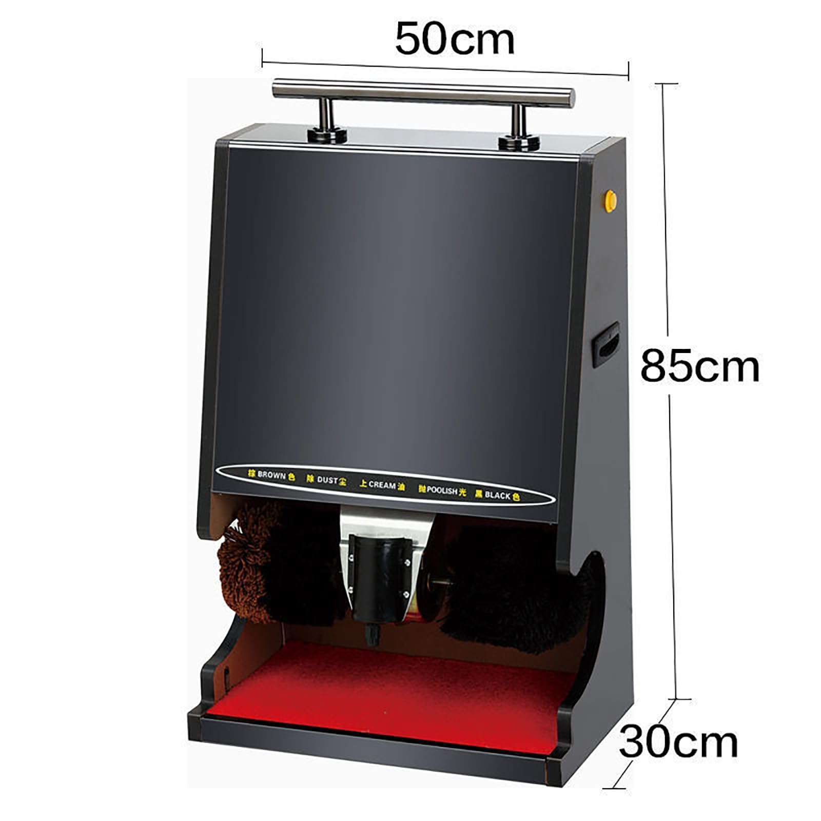Cireuse À Chaussures Automatique, Machine À Cirer Les Chaussures Électrique Domestique avec Écran Tactile Intelligent, Induction Automatique Et Essuyage Rapide en 5 Secondes pour Hôtel, Bureau