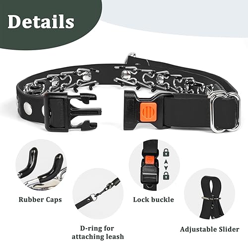 Miniatura 3 de Mayerzon Collar Martingale para perros, collar de perro antitirones para razas pequeñas, medianas y grandes, collar de perro antitirones para