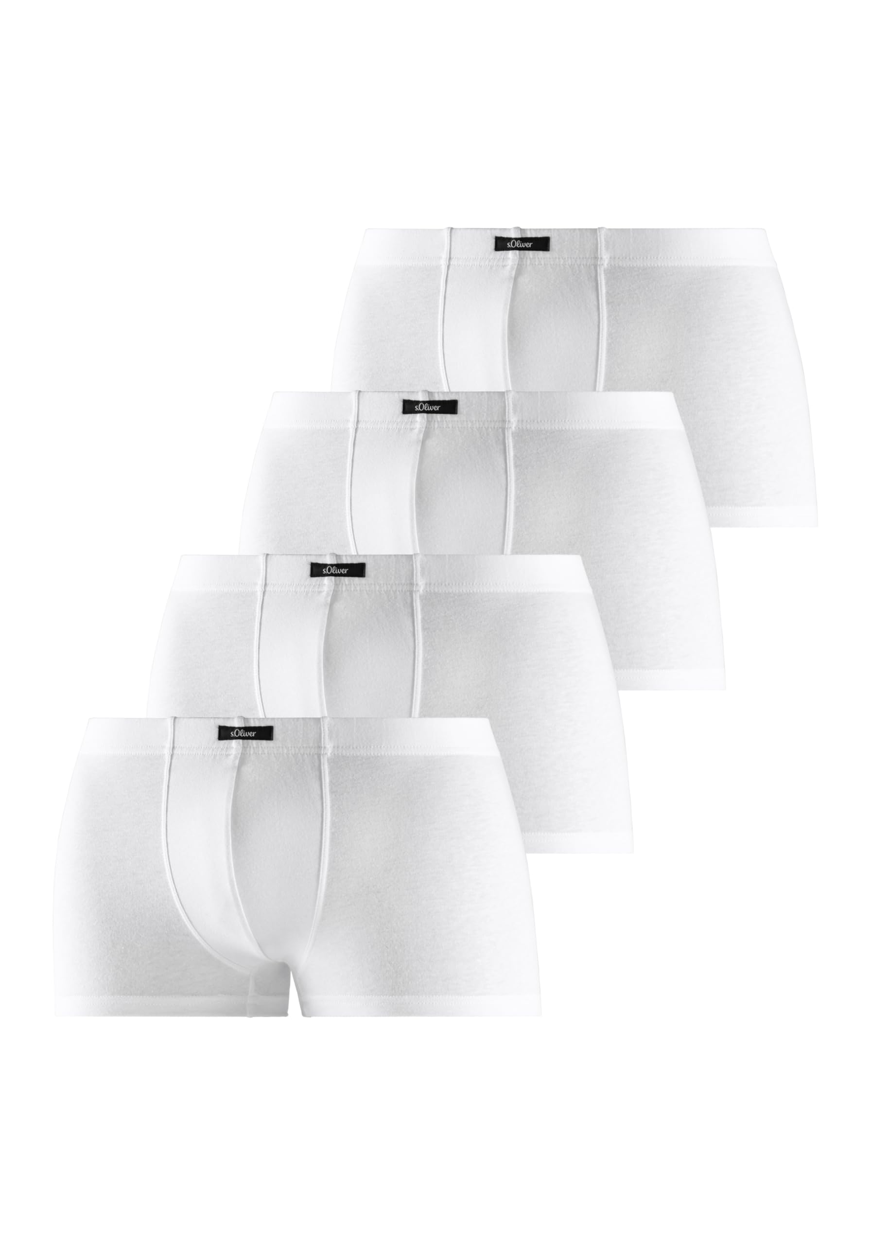 s.Oliver Men's Boxer Shorts (Pack of 4), 4x white, M
