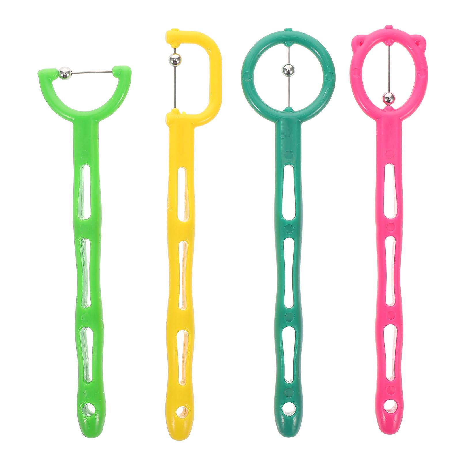 Juego de Fortalecedor de Lengua y Mandíbula 4 Piezas Entrenador de Músculos Orales para Mejorar la Flexibilidad y Coordinación en Rehabilitación de Deglución