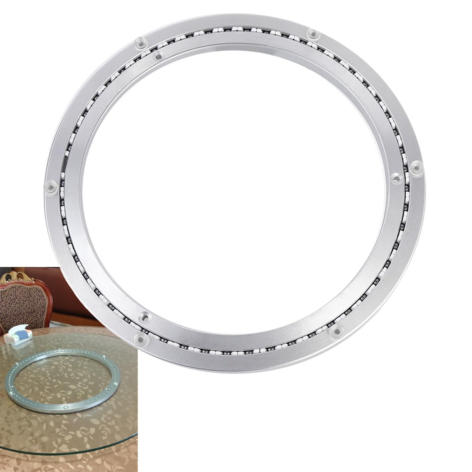 Schwerlast Kugellager Schwerlast Lazy Susan Drehkranz Drehlager 300 400 500 600 700 800mm, 360° Drehbar Drehplatte Drehscheibe Tv Drehteller Tischplatte Drehscheibe Drehbar Mit Kugellager