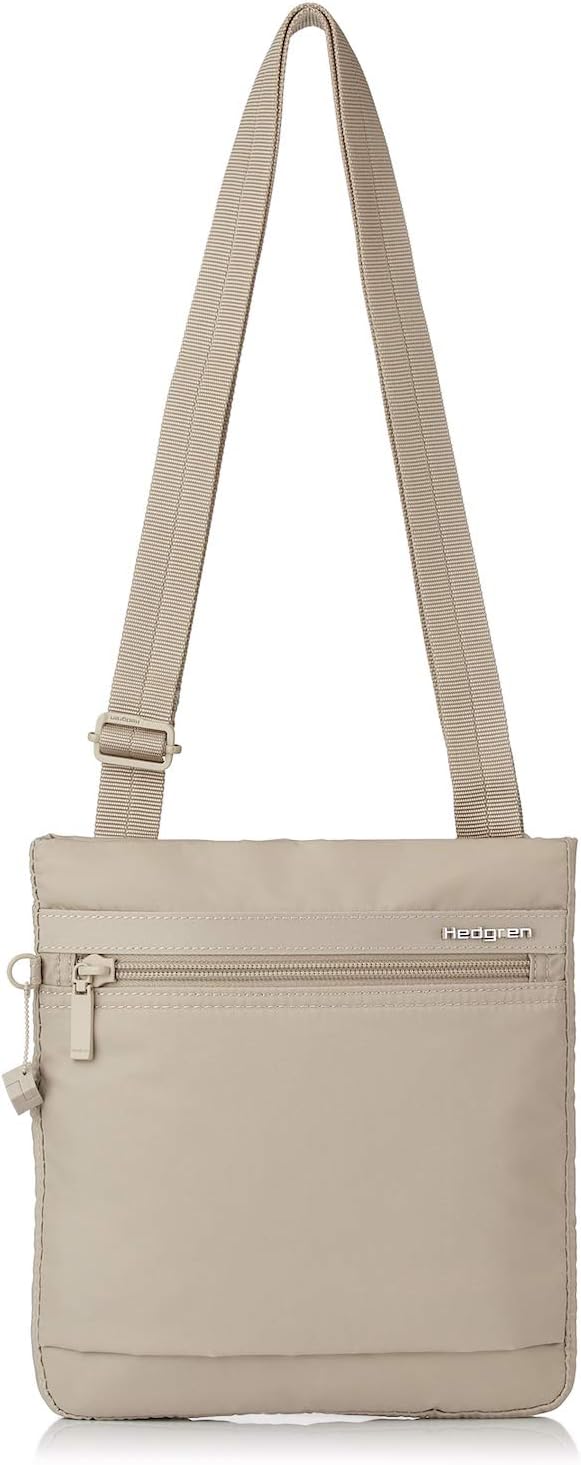 Hedgren LEONCE Crossbody Bag - RFID Protection, Zip Lock, Pen & Slip Pockets, Water-Repellent, 0.92L - Cashmere Beige - Image 2