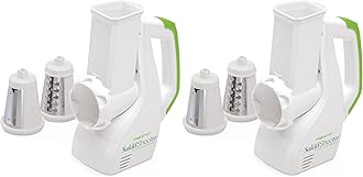 PrestoSalad Shooter Electric Slicer/Shredder,White (Pack of 2)