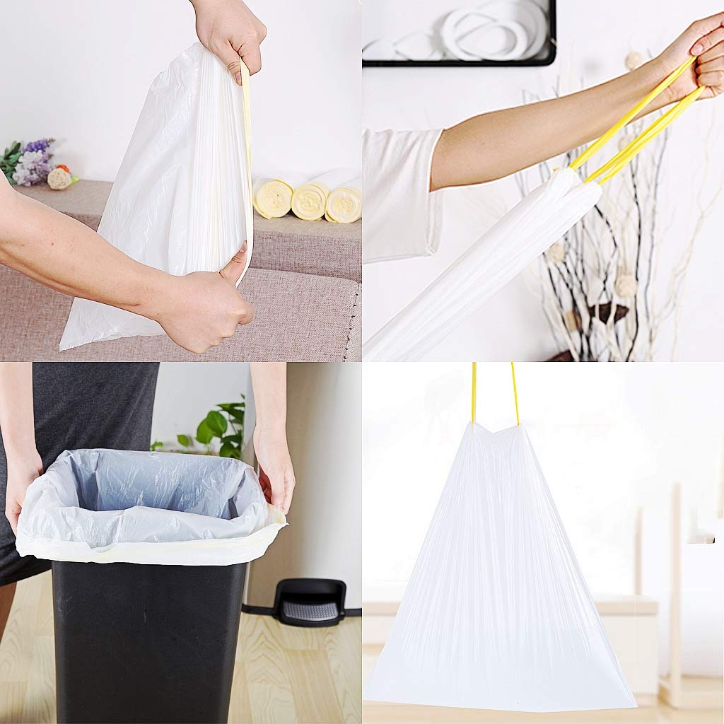 Torby na śmieci 50 l 64 x 71 cm pojemniki na śmieci 13 Gal 30 szt. worki na śmieci do biura kuchni sypialni