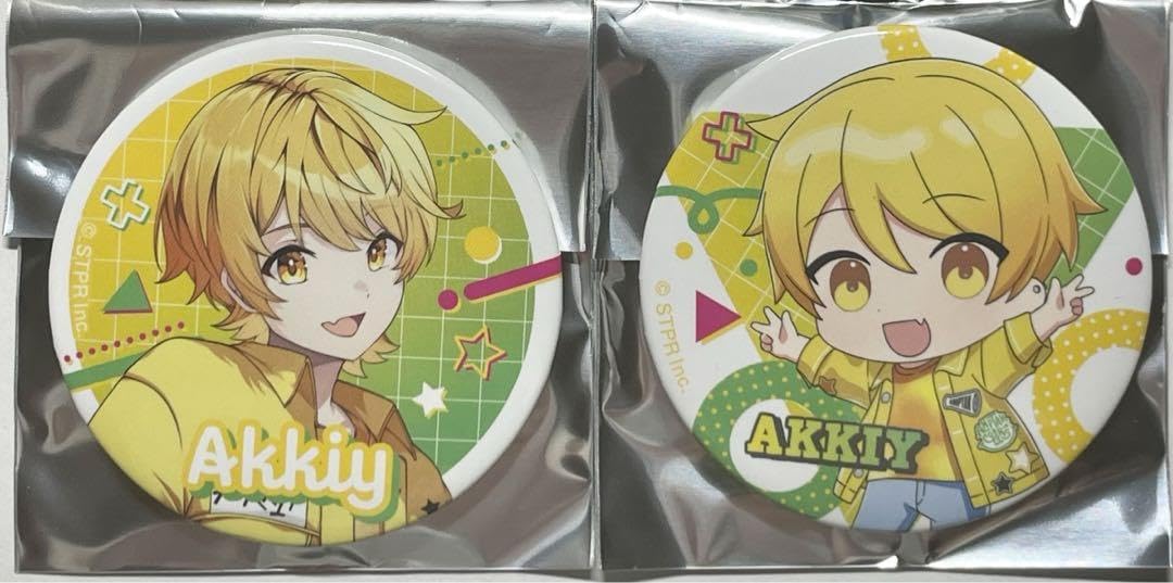Amazon.co.jp: あっきぃ缶バッジセット夏ビジュ AMPTAKxCOLORS 虹ver