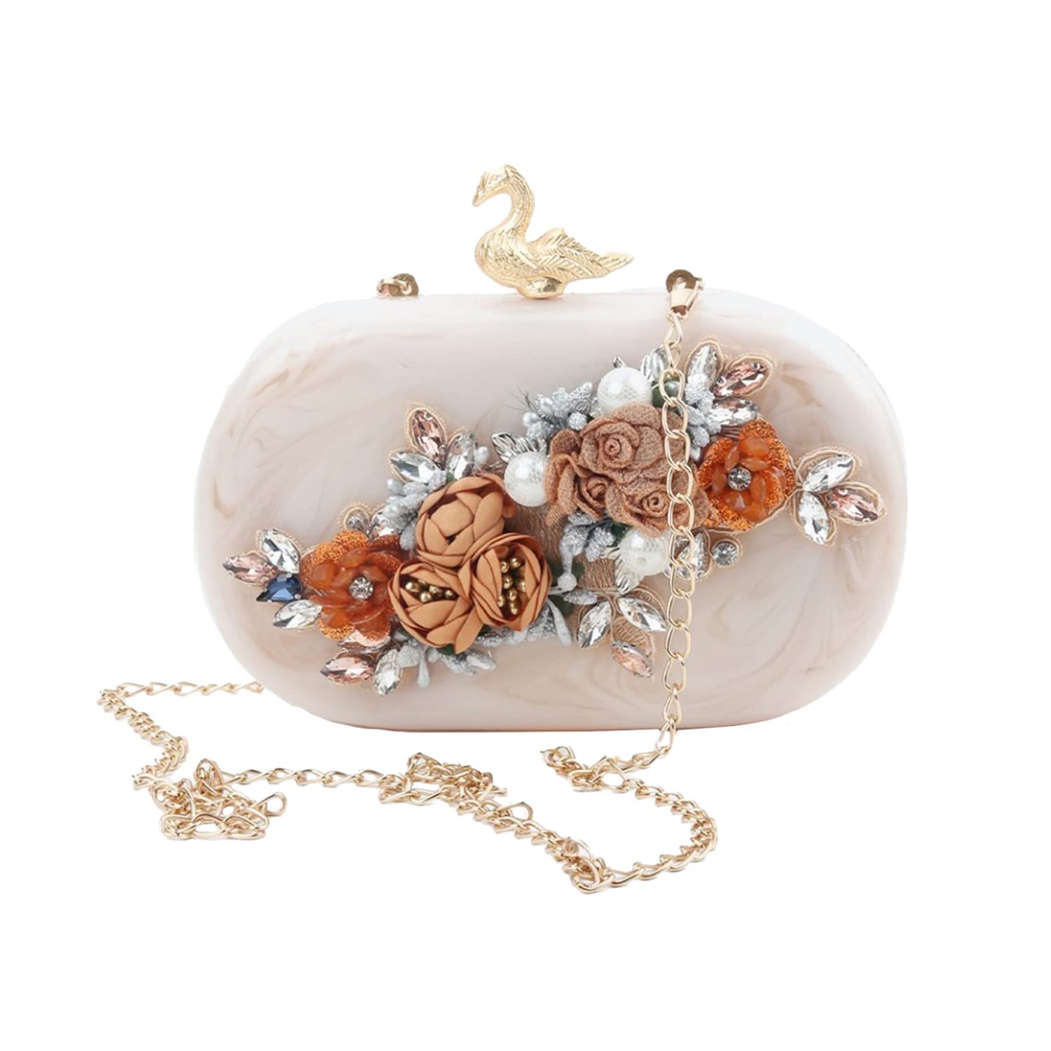 BIH Clutch Hand Bag Flower Bookey Design Acrylic Clutches for Bridal Wedding Celebrity Party Evening Marble Purse Floral Bridal Clutch Bag For Womens & Girls Multicolor (B0BLNRRJD6) Amazon Price History, Amazon Price Tracker