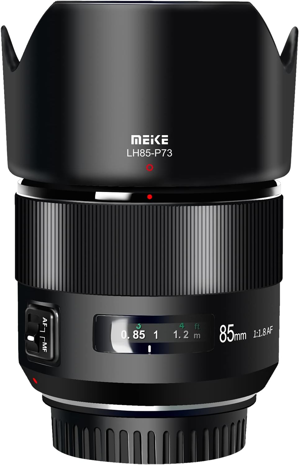 MEKE 85mm F1.8 Full Frame Auto Focus Medium-Telephone Portrait Lens Compatible with Canon EOS EF Mount Digital SLR Cameras 5D Mark IV 6D Mark II Black