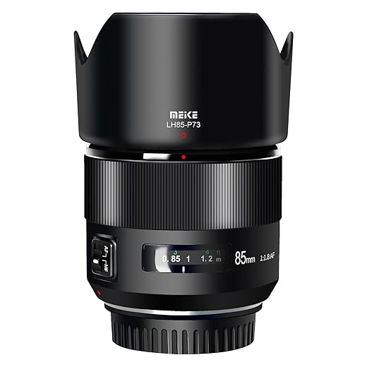 Meike 85mm F1.8 Full Frame Auto Focus Medium-Telephoto Portrait Lens Compatible with Canon EOS EF Mount Digital SLR Cameras 5D Mark IV 6D Mark II
