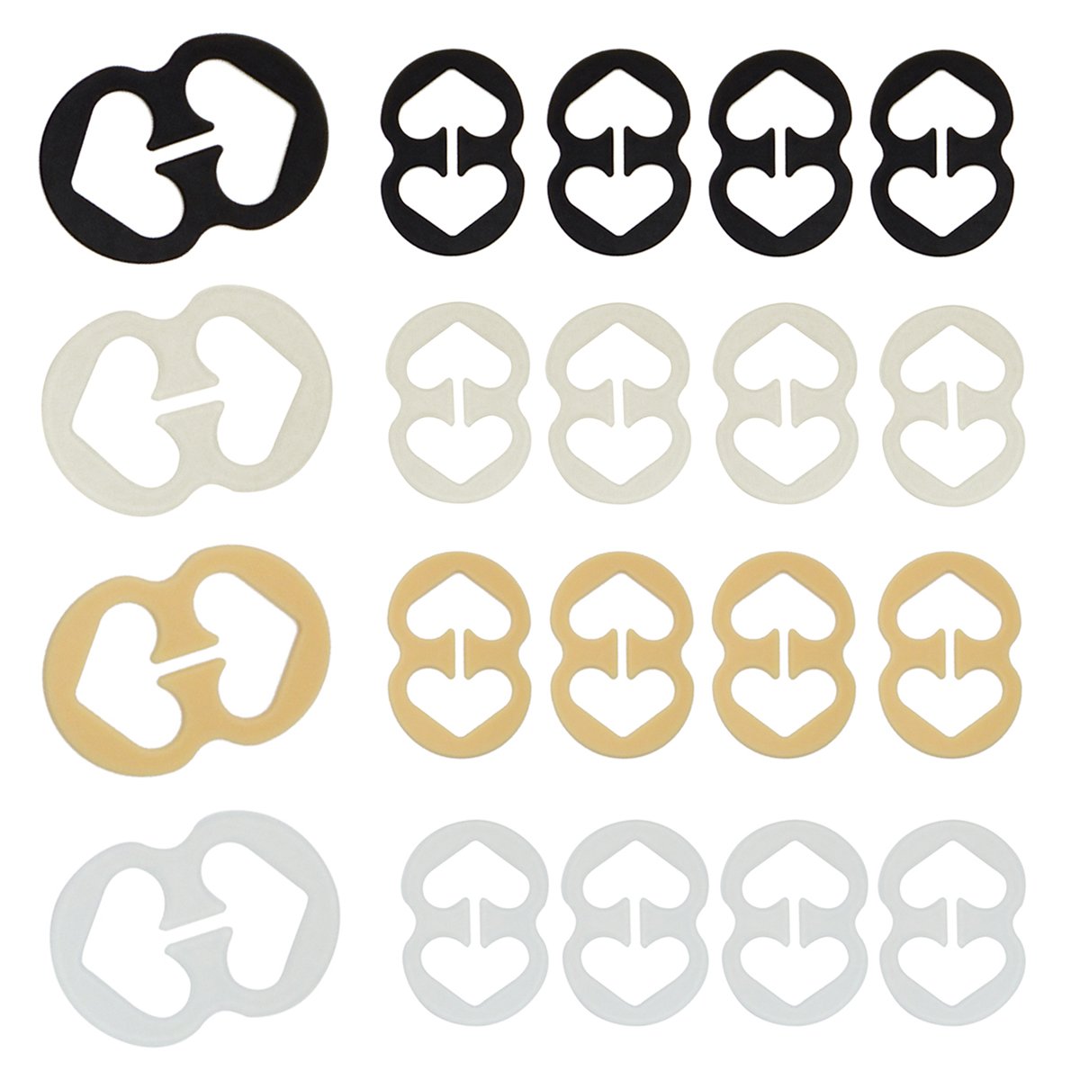 DoHopeCleavage Control Bra Strap Clips Conceal Straps to Racer back - 9pcs / 20pcs