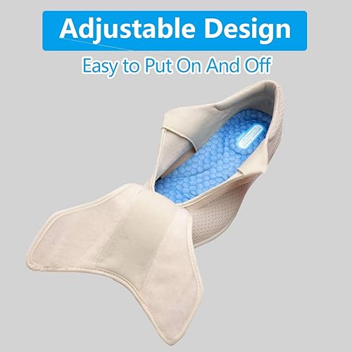 Miniatura 4 de Calzado diabético para hombre alivio del dolor, fácil de deslizar en anchos anchos, zapatillas ortopédicas ajustables con plantillas extraíbles de