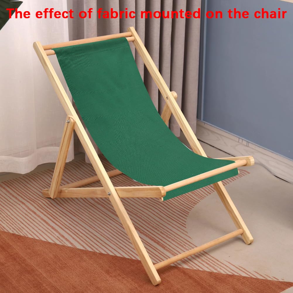 2 Teli Di Ricambio Per Sedia A Sdraio Verde Acqua - Tela Resistente Per Sedie Da Spiaggia E Giardino - Foto 2