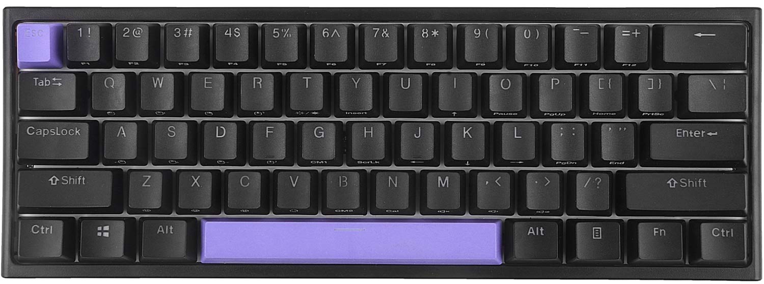 BOYI 60% Mechanical Keyboard,61 Key Mini RGB Cherry MX Switch PBT Keycap Wired Type-C Black Mechanic