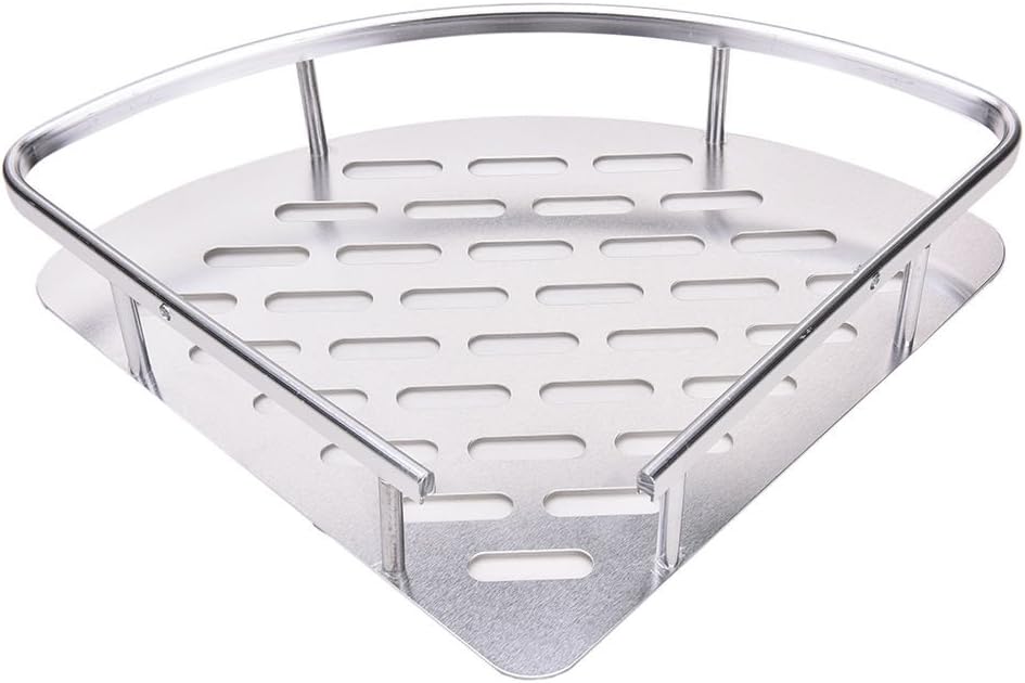 DIY Non-Drill Bathroom Corner Shelf No Drilling One Layer Wall Mount Suction Creative Space Aluminum Makeup Storage Organizer Holder Shelf Cosmetic Organisers