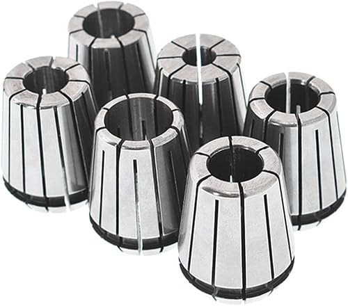 ER32 Juego de pinzas de resorte de precisión 6 unidades de 12 pulgada, 14 pulgadas, 34 pulgadas, 18 pulgadas, 38 pulgadas, 58 pulgadas para