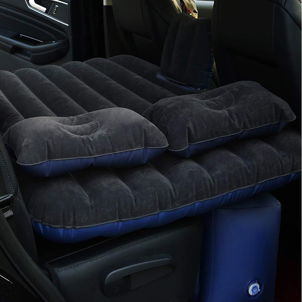 Matelas Gonflable Voiture Pliant Multifonctionnel 3 Couleurs + 2 Oreillers+ Pompe