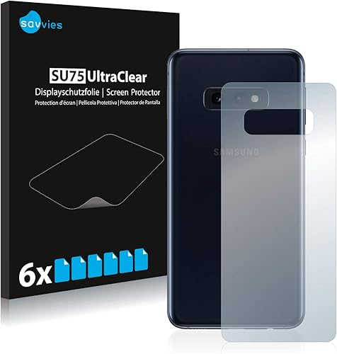 Savvies Pellicola Protettiva Compatibile con Samsung Galaxy S10e  Posteriore  Protezione Schermo Pezzi 