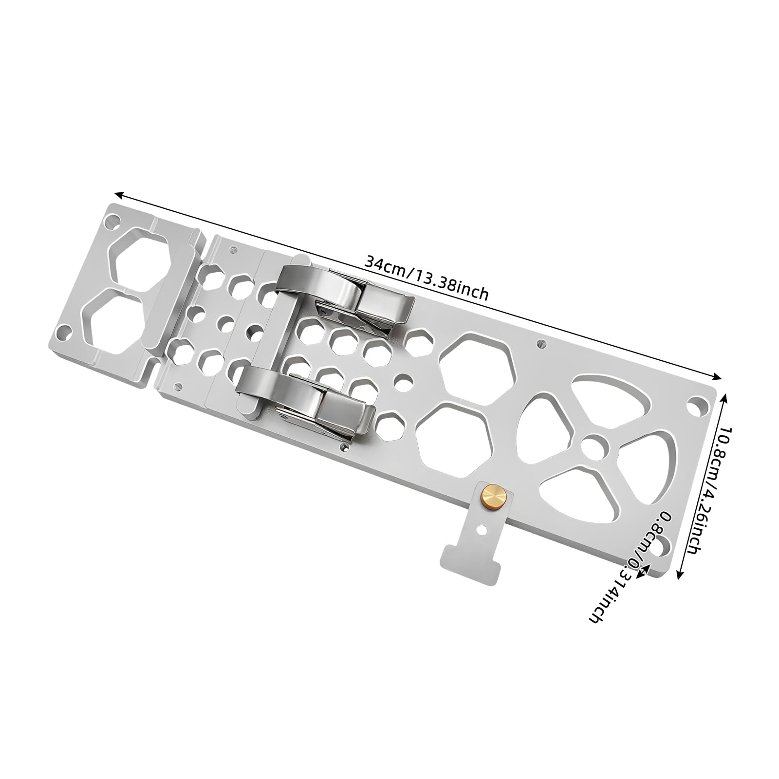 Ogranicznik kątowy prowadnica 90 stopni 340 mm do pił tarczowych | Aluminiowa obudowa 8 mm z szybkozłączkami, zaciski ze stali nierdzewnej, drewno, docięte meble