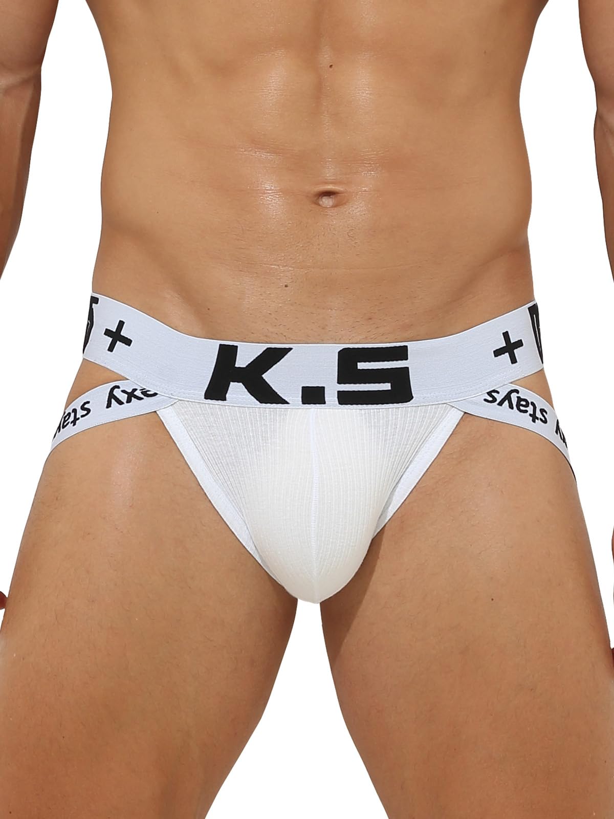 KAREN SPACE Jockstrap męskie stringi seksowna bawełna oddychająca bielizna sportowa stringi