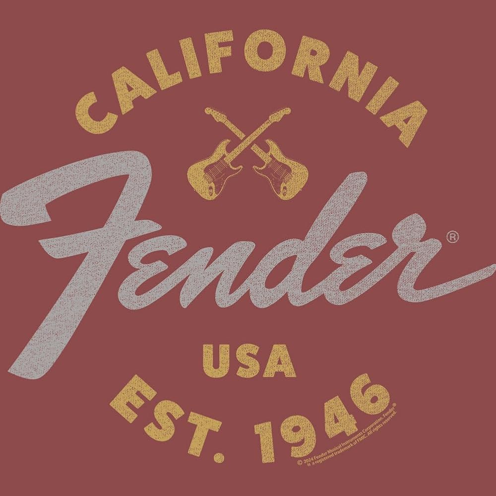 stndardcaliforniaマリアッチTee Amazon.com: Fender California 1946 Adult Maroon Heather T