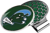 Vista 45 de LinksWalker Collegiate Team Golf Ball Marker with Magnetic Hat Clip Holder plateado
