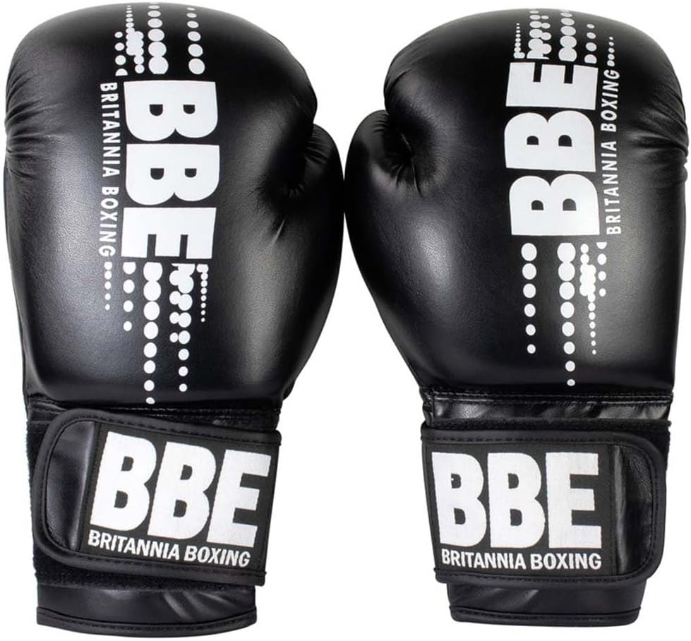 BBE Unisex Adult PVC Punching Bag Mitts (L, XL) (Red/White)