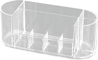 Dollar for Improt Organizer - Clear Acrylic Tabletop Holder for Cosmetics, Perfect for Storing Lipsticks, Nail Polishes, Makeup Brushes, and Jewelry Accessories