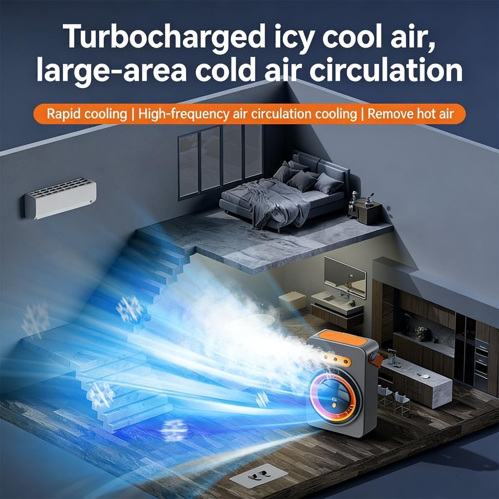 Lightweight Wall Mount Small Fan With 160ml Tank And Cool flight