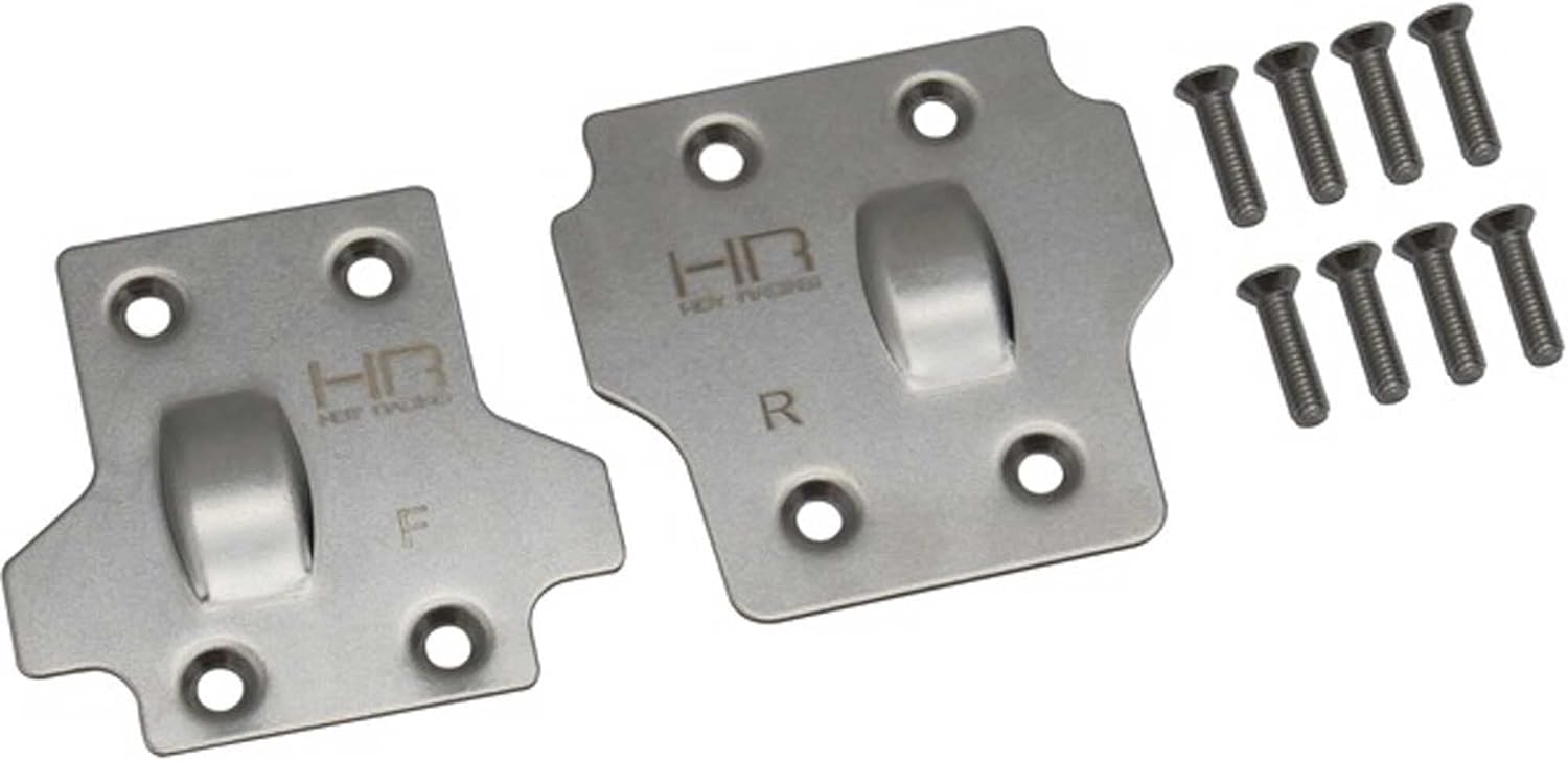 Hot Racing AON331M08 Stainless Steel Skid Plate Set: Arrma Kraton Outcast Talion