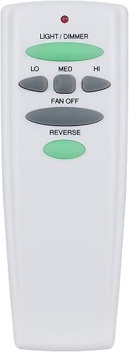 AULCMEET Repuesto de control remoto del ventilador de techo con marcha atrás compatible con Hampton Bay Hunter UC7078T CHQ8BT7078T CHQ7078T