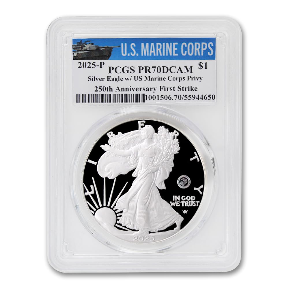 2025 American Silver Eagle - PR70DCAM Deep Cameo -3
