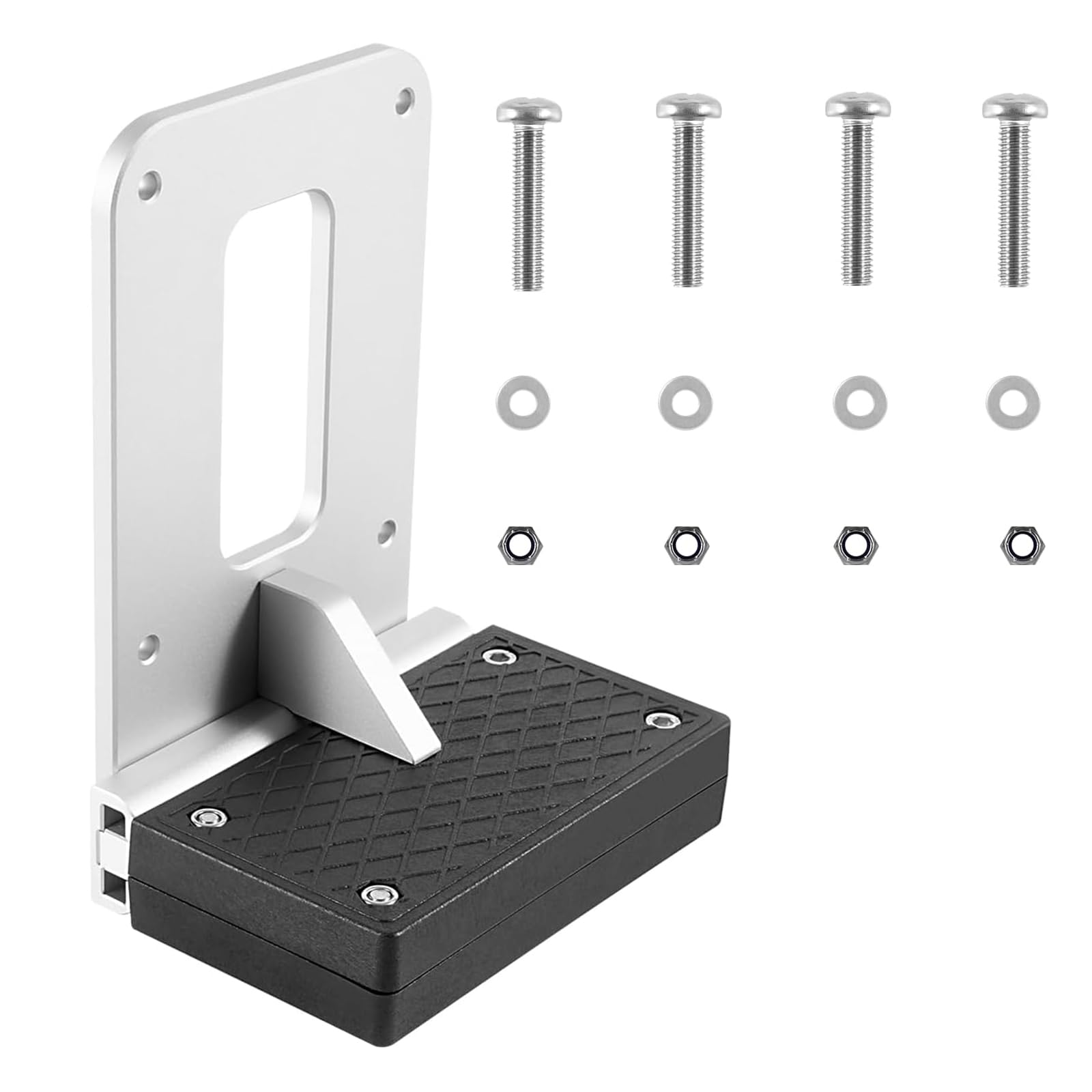 YMT Universal Transom Trolling Motor Mounting Bracket for Kayaks Marine Board Backing Plate Mount Bracket for Clamp-on Electric Trolling Motors