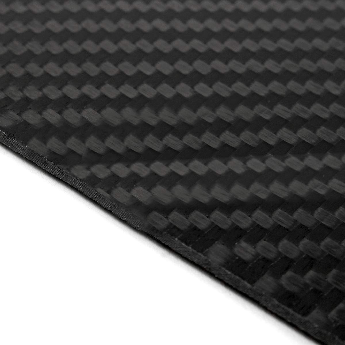CCChaRLes Pannello In Lamiera Di Fibra Di Carbonio Nero 400X500Mm Pannello In Fibra Di Carbonio Fai-Da-Te Per Veicolo Opaco In Tessuto Twill 3K - 0,5 millimetri