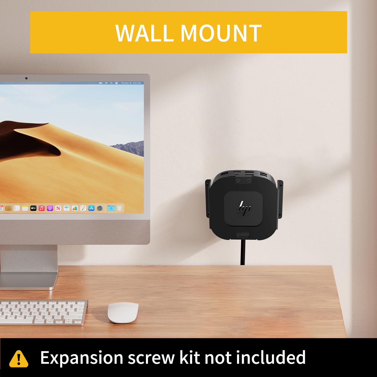 Supporto Da Scrivania Per HP USB-C Dock G5 – Rack Di Stoccaggio In Ferro Sotto Il Tavolo – Facile Installazione, Ventilato, Risparmia Spazio - 2