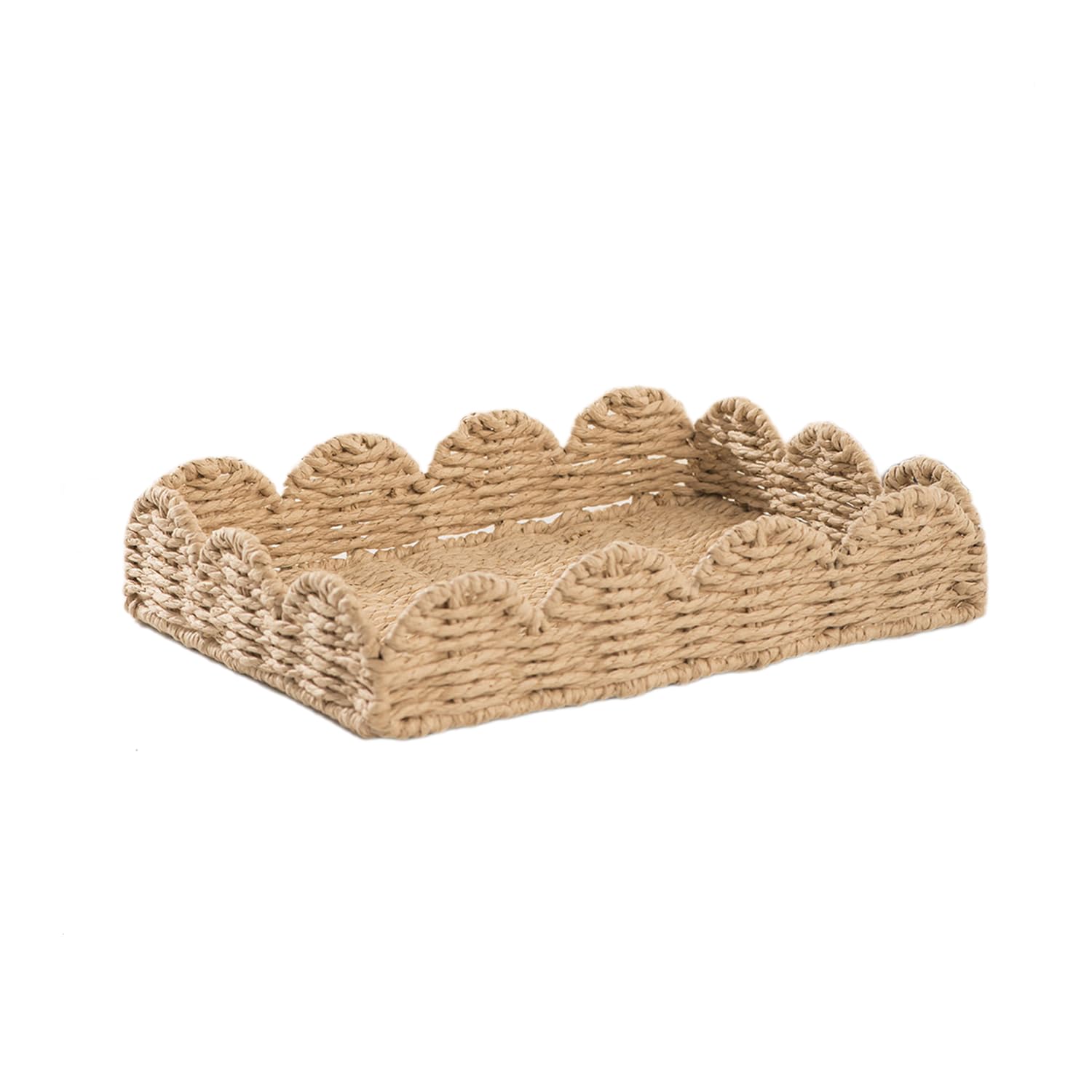 DFTDFYXY Bathroom Basket Organizer Handwoven Paper Rope Organizer Decorative