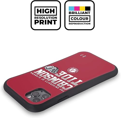 Miniatura 2 de Head Case Designs Funda híbrida UA Crimson Tide con licencia oficial de la Universidad de Alabama compatible con Apple iPhone 15 Pro Max