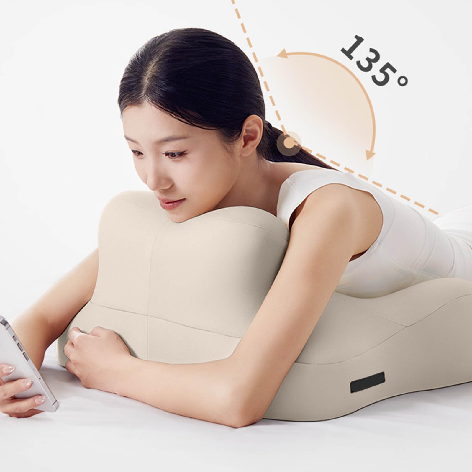Generisch Cojín ergonómico de seda de hielo 2026 para un apoyo óptimo durante la lectura de masajes en diferentes posiciones (A, talla única)