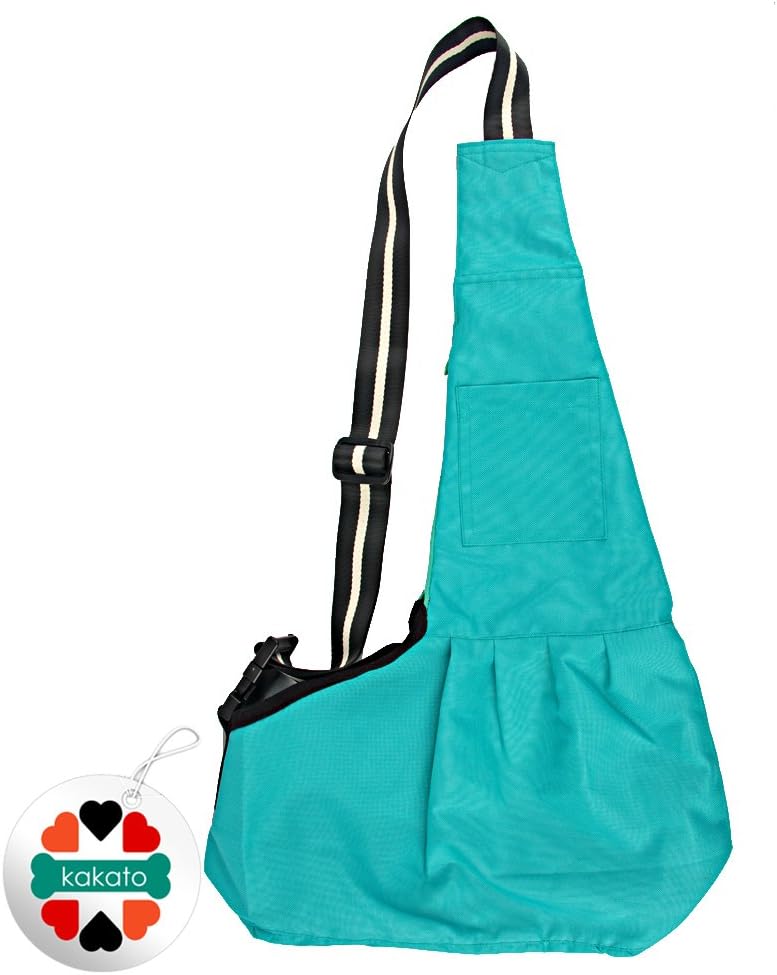 Kakato New Pet Sling-Style Carrier Dog Cat Sling Bag -Sky Blue Medium Size