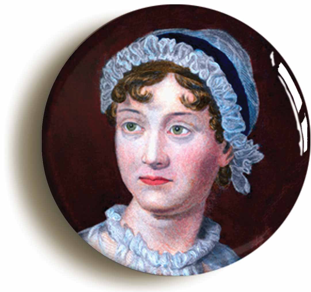 Jane Austen Portrait Fridge Magnet (Circular 2inch / 50mm Diameter)