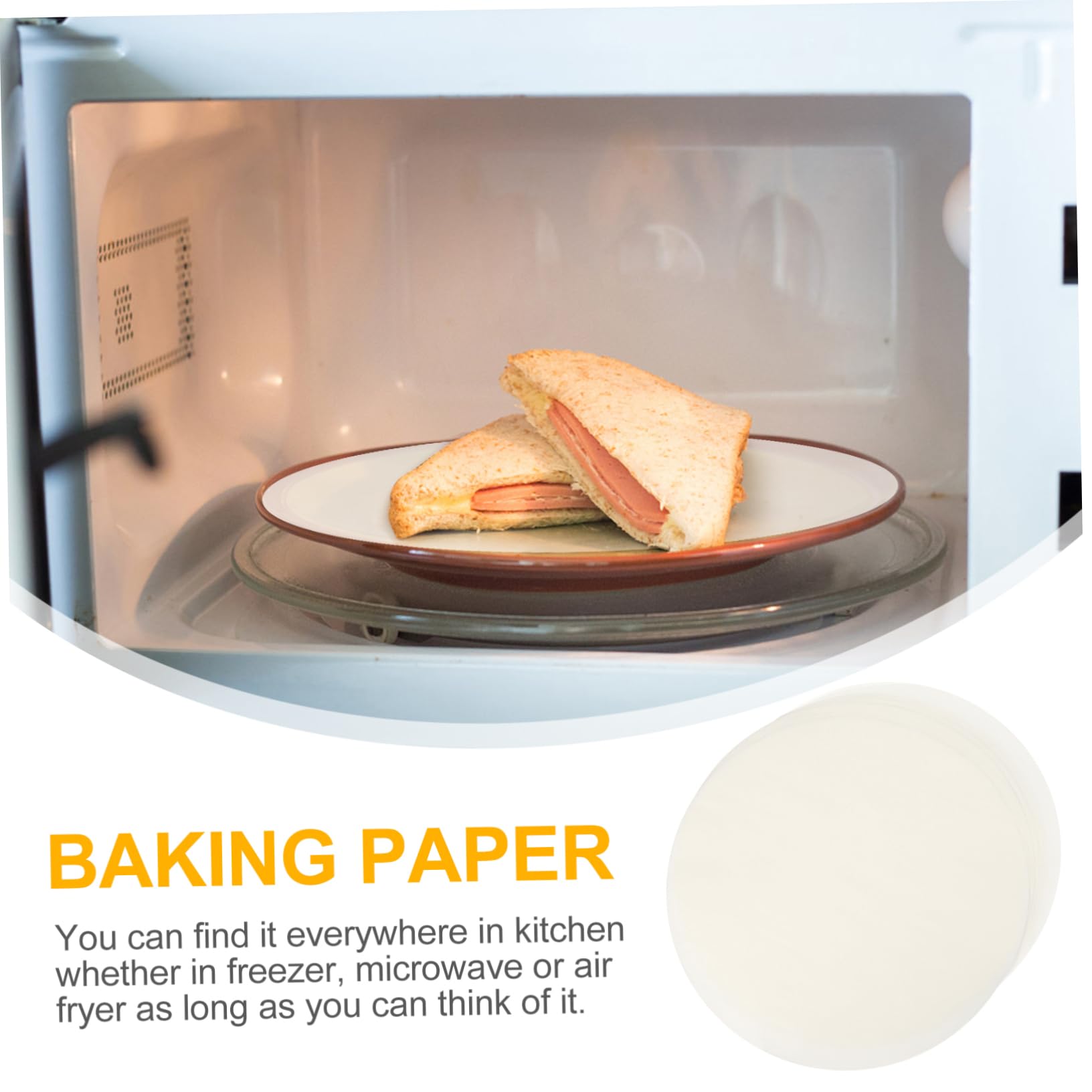 Zerodeko Carta da Forno Antiaderente in Carta Oleata, 500 Pezzi, Bianca, Ecologica, per Cottura e Preparazione di Torte in Cucina