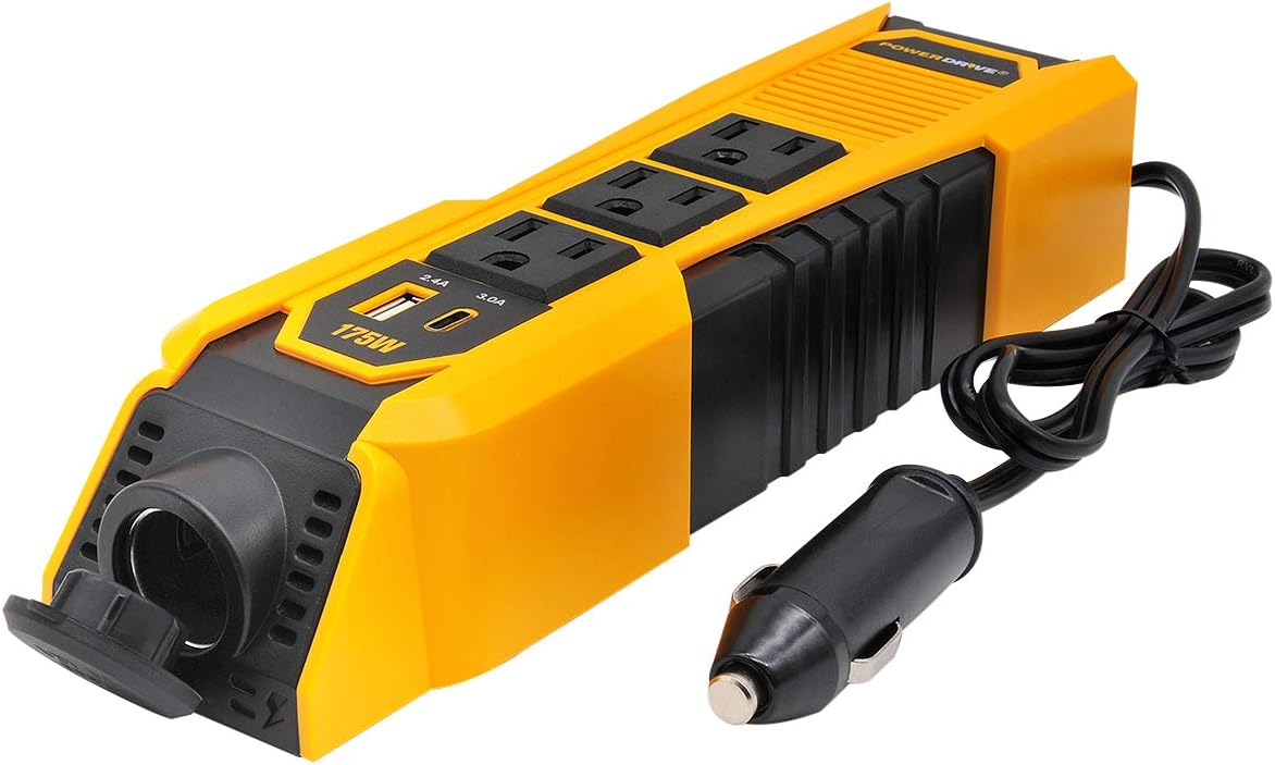 Powerdrive Power Drive Inversor De Corriente 175 W Amazon Com Mx Automotriz Y Motocicletas