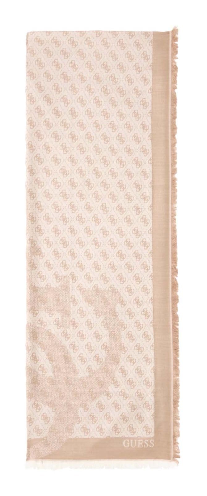 GUESS Szalik Erica Scarf 70X180 Latte Logo beżowy