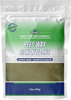 MYOC Pure Organic Raw Beeswax (110gm)| For Skin, Hand And Lip Balm Products| Used In Cream, Lotion, Soaps| Cosmetic Grade |
