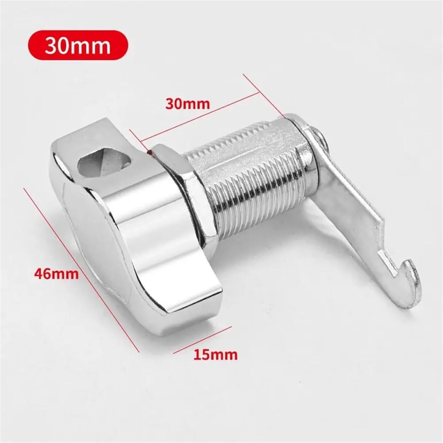 Cabinet Door Cam Padlock Zinc Alloy Keyless Mechanical Door Lock Multifunctional Cupboard Mailbox Lock Furniture Hardware 1Pcs(16mm)