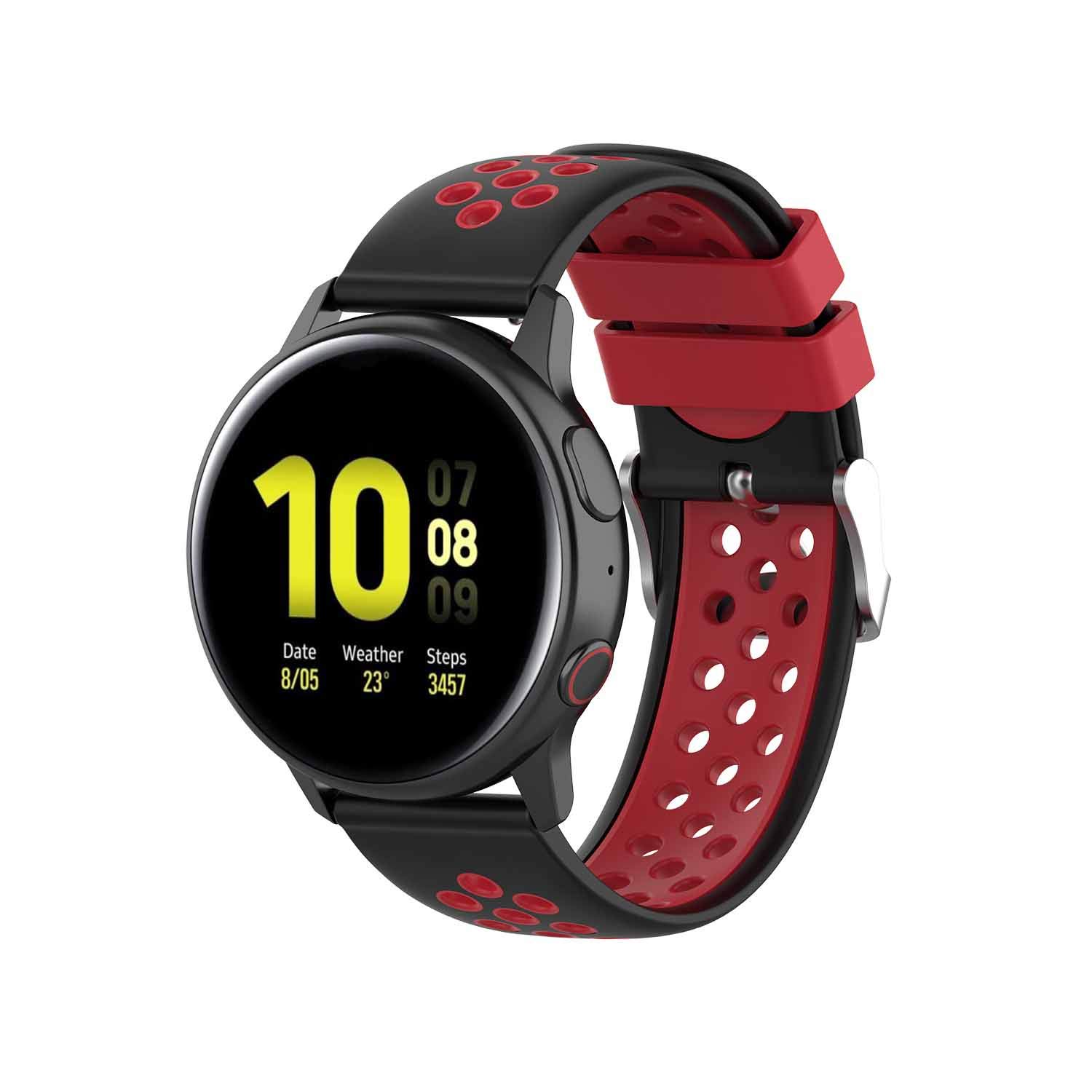 Bracelets compatibles avec Amazfit Bip/Bip Lite/Bip U/Bip S, bracelet de rechange en silicone souple à dégagement rapide pour Amazfit GTS/GTS 2/GTS 2 Mini/GTR 42 mm (noir gris)